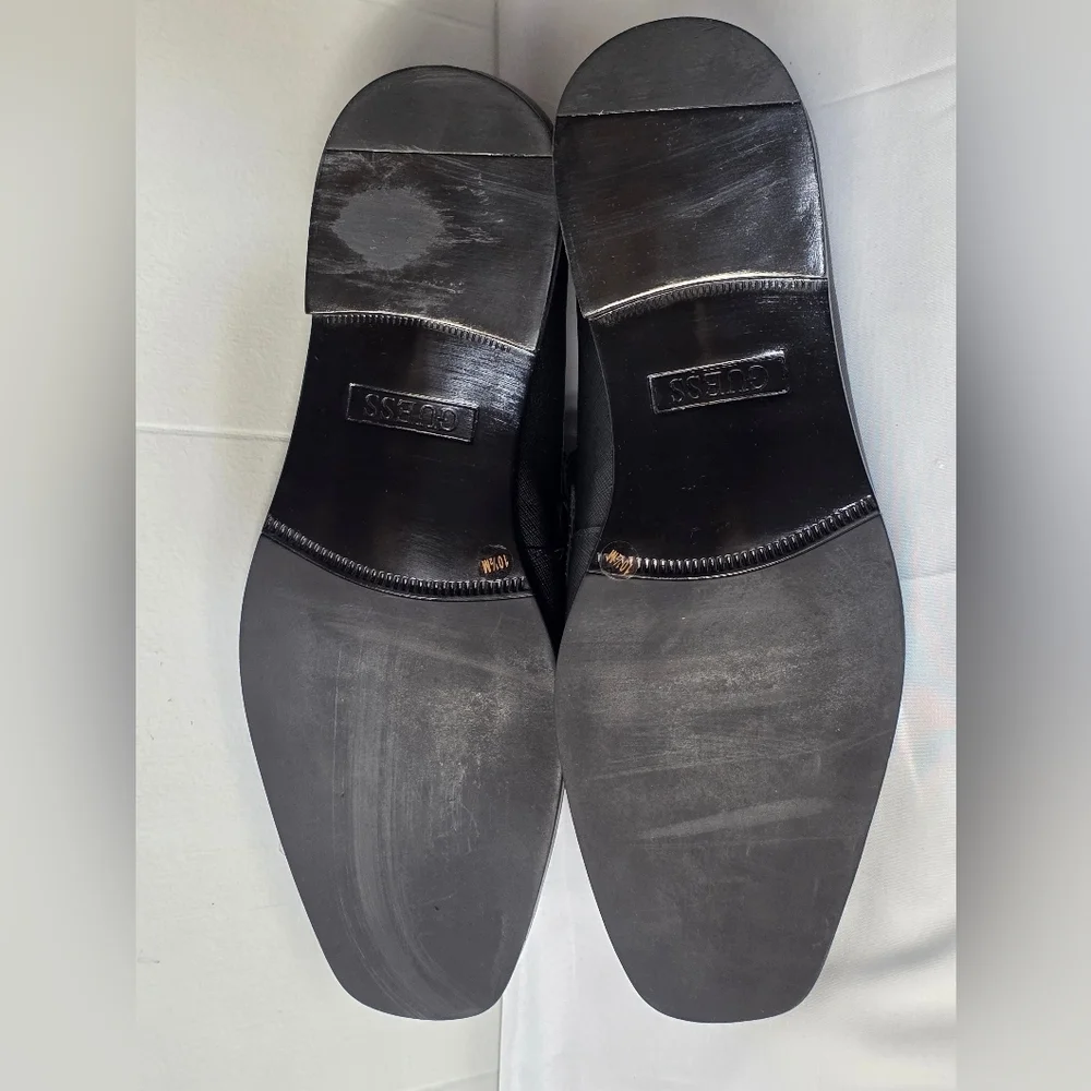 Guess Handy Dress Textured Black Slip-On Loafers Mens Size 10.5